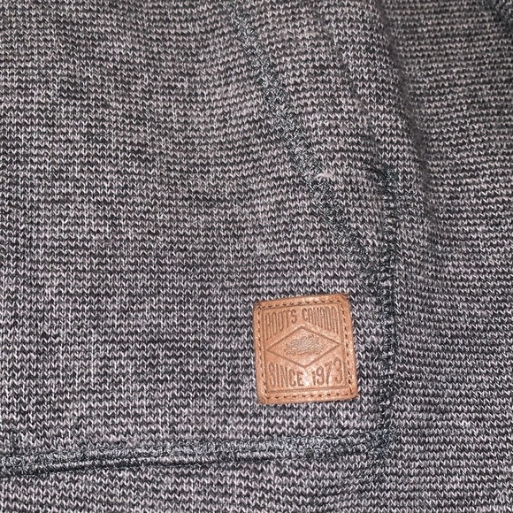 Gently Loved Authentic Roots Terry Cloth Lined 1/4 Zip Hoodie **Unisex** - Picture 3 of 10